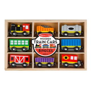 ชุดรถไฟ รถของเล่น Melissa & Doug Wooden Train Cars🇺🇸💯