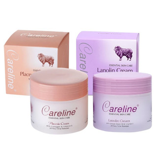 ของแท้ (สีม่วง/ส้ม) Careline ครีมรกแกะ Lanolin & Placenta Cream ขนาด 100ml.นำเข้าจากออสเตรเลีย