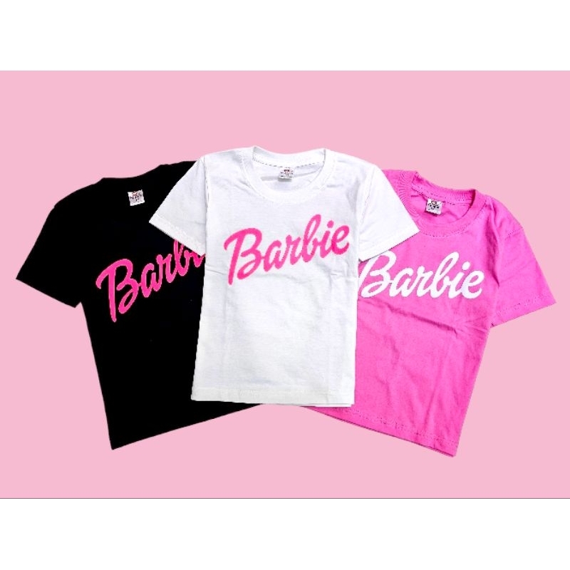 เสื้อยืดเด็ก-บาร์บี้-barbie-ผ้าcotton100-นุ่ม-ใส่สบาย-คุณภาพดี