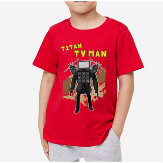 ส่งจากไทย เสื้อ TV MAN skibiditoilet Titan speakerman cameraman การ์ตูนดัง