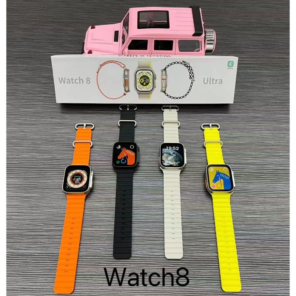 นาฬิกา-watch-8-ultra-smart-watch-รุ่นใหม่ล่าสุด-หน้าจอแสดงผลคมชัด-เชื่อมต่อโทรศัพท์-โทรเข้ารับสาย-เปลี่ยนภาพหน้าจอได้