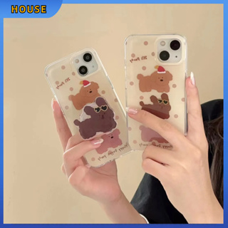 💲คูปองเคลม💲 case for iphone 11 12 ลูกสุนัขมินิมอล นำมาสนับสนุน เคส 14 13 12 11 pro max ซิลิโคนเหลวมีความทนทาน