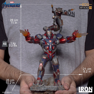 Iron Studios BDS Art Scale 1/10 Avengers: Endgame - Iron Patriot &amp; Rocket