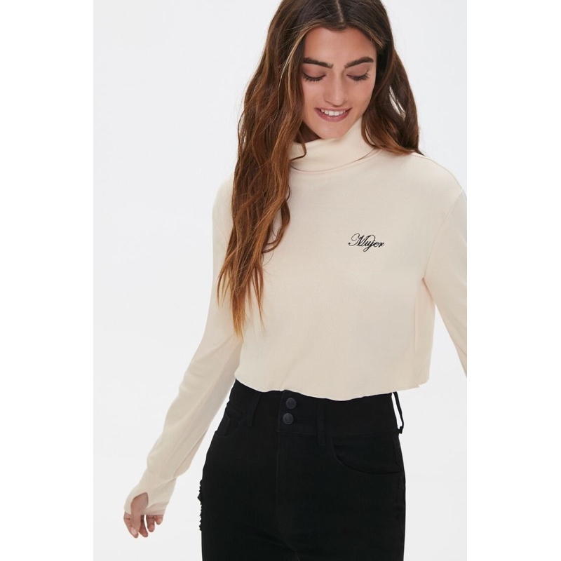 forever-21-turtle-neck-ผ้าร่อง-ยืดหยุ่น-ทรงนางแบบใส่-ได้ลุดน่ารัก-เท่ๆ