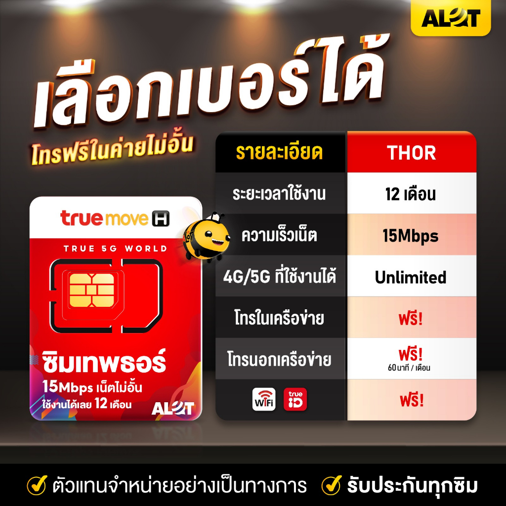 ซิมธอร์-เลือกเบอร์ได้-ชุด2-ซิม-ทรูมูฟ-รายปี-simเทพ-ซิมเทพทรู-sim-true-15mbps-เน็ตไม่ลดสปีด-ซิมเน็ต-ทรู-a-lot-tech