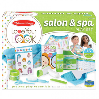 ชุดอุปกรณ์เสริมสวย ตัดผมทำสปาผม Melissa &amp; Doug Love Your Look Salon &amp; Spa Play Set