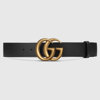 กุชชี่👜Gucci GG 4cm Unisex Belts เข็มขัดแคนวาส Double G Buckle GG Supreme