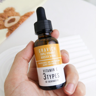 Beauty-Siam แท้ทั้งร้าน !! แบ่งขายเซรั่มวิตซีสุดปัง GRAVICH TRIPLE VITAMIN C BOOSTER SERUM