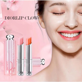 【เวอร์ชั่นใหม่】Dior Addict Lip Glow #012#008#004#001 3.2g ลิปมัน dior ของแท้ เครื่องสําอาง ลิปกลอส ลิปมันเปลี่ยนสี