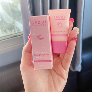 กันแดดโซล ครีมกันแดดสูตร ออแกนิค SEOUL SUNSCREEN SPF30pa++ โซลซันสกิน กันแดดไม่ผสมรองพื้น