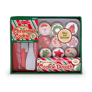 ชุดหลอดคุกกี้ คริสมาสต์ 12 ชิ้น Melissa &amp; Doug Slice and Bake Christmas Cookies