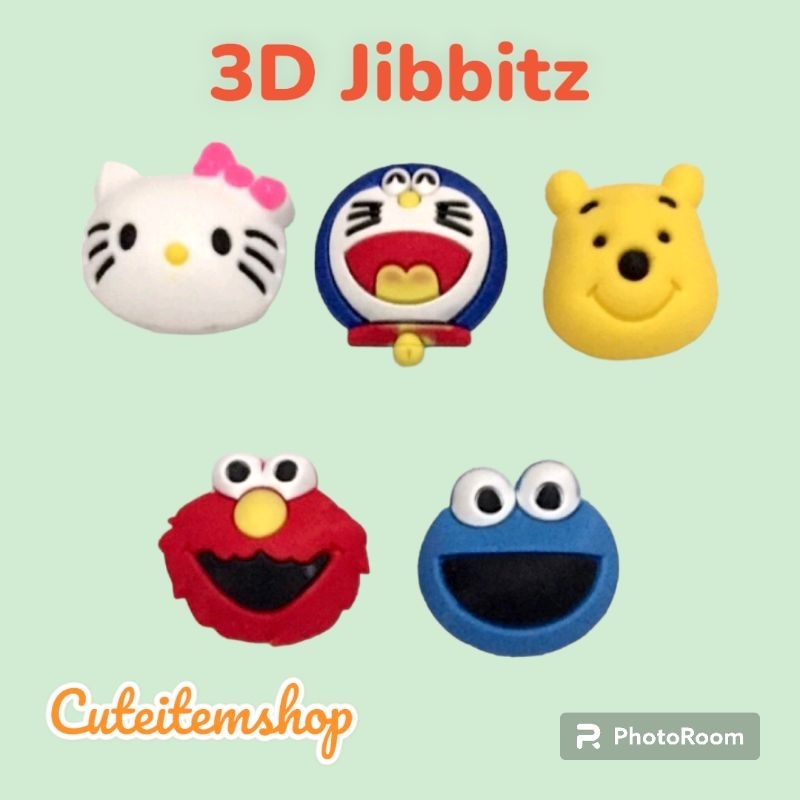 shoes-charm-jibbitz-3d-cartoons-ตุ๊กตาติดรองเท้า-พร้อมส่ง-สั่ง-5-แถม-1-ตัวแถมทางร้านสุ่มให้นะคะ