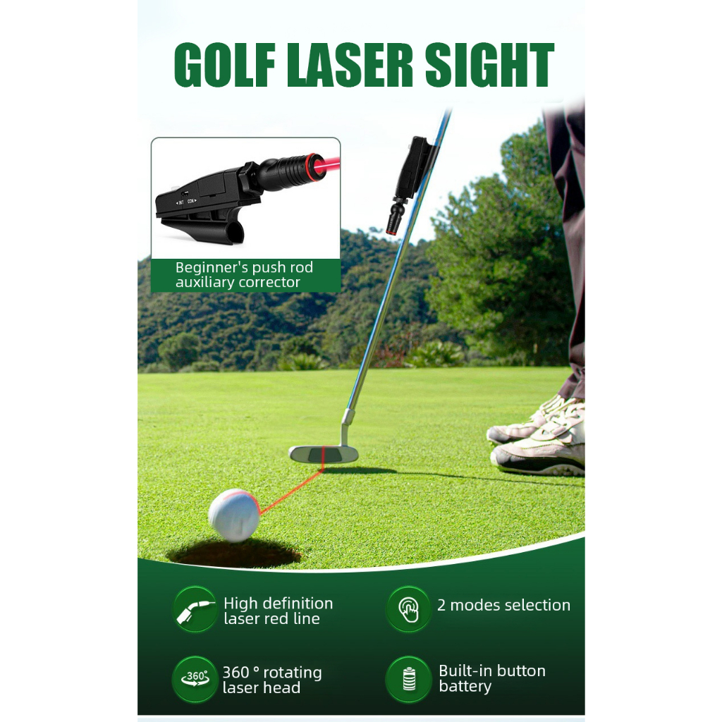 11golf-อุปกรณ์ฝึกซ้อมกอล์ฟ-pgm-jzq011-1-เลเซอร์นำทางพัตต์-golf-laser-putter
