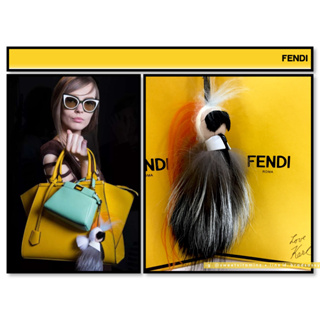 FENDI Karlito Karl Lagerfled Bag Charm (Orange Hair): ที่ห้อยกระเป๋าลุง Karl ไซส์ใหญ่ กับผมสีเหลืองส้ม น่ารักมากๆ คะ