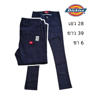 DICKIES KIDS skinny กางเกงผ้าเวสปอยท์ size 28 สีดำ