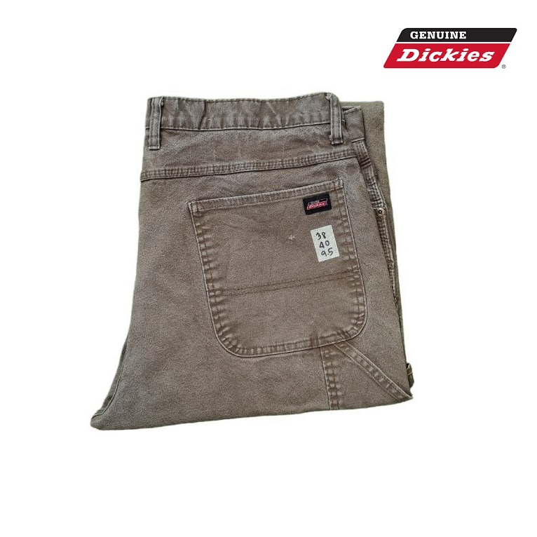 dickies-มือสอง-กางเกงยีนส์ทรงช่าง-size-38-สีเขียว