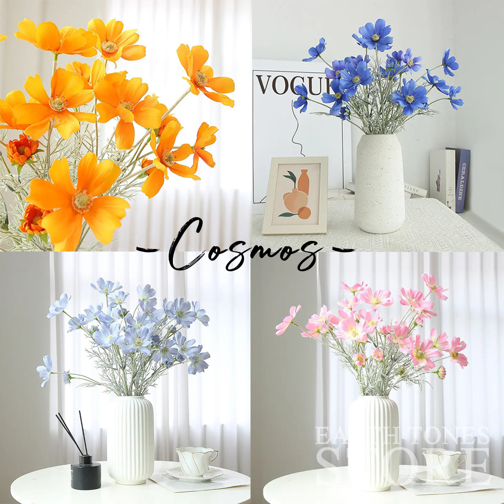 [ร้านไทย] ดอกคอสมอสปลอม สีพาสเทล สูง 60cm🌼 Cosmos Flower ดอกคอสมอส ...