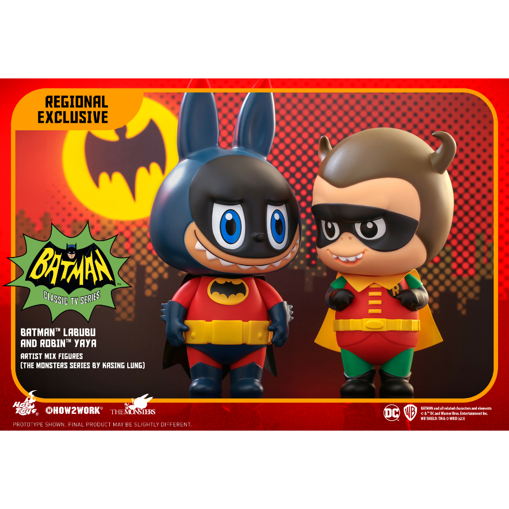 Hot Toys ฟิกเกอร์ ของสะสม AMC037 Batman Labubu & Robin Yaya Artist Mix ...