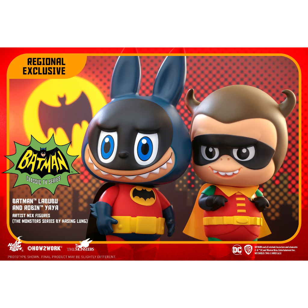 Hot Toys ฟิกเกอร์ ของสะสม AMC037 Batman Labubu & Robin Yaya Artist Mix ...