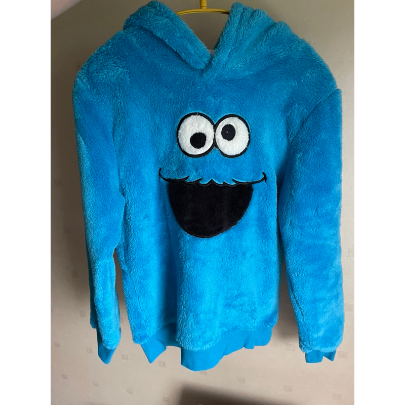 [ของใหม่] เสื้อกันหนาวเด็ก Sesame street Cookie monster hoodie Shopee
