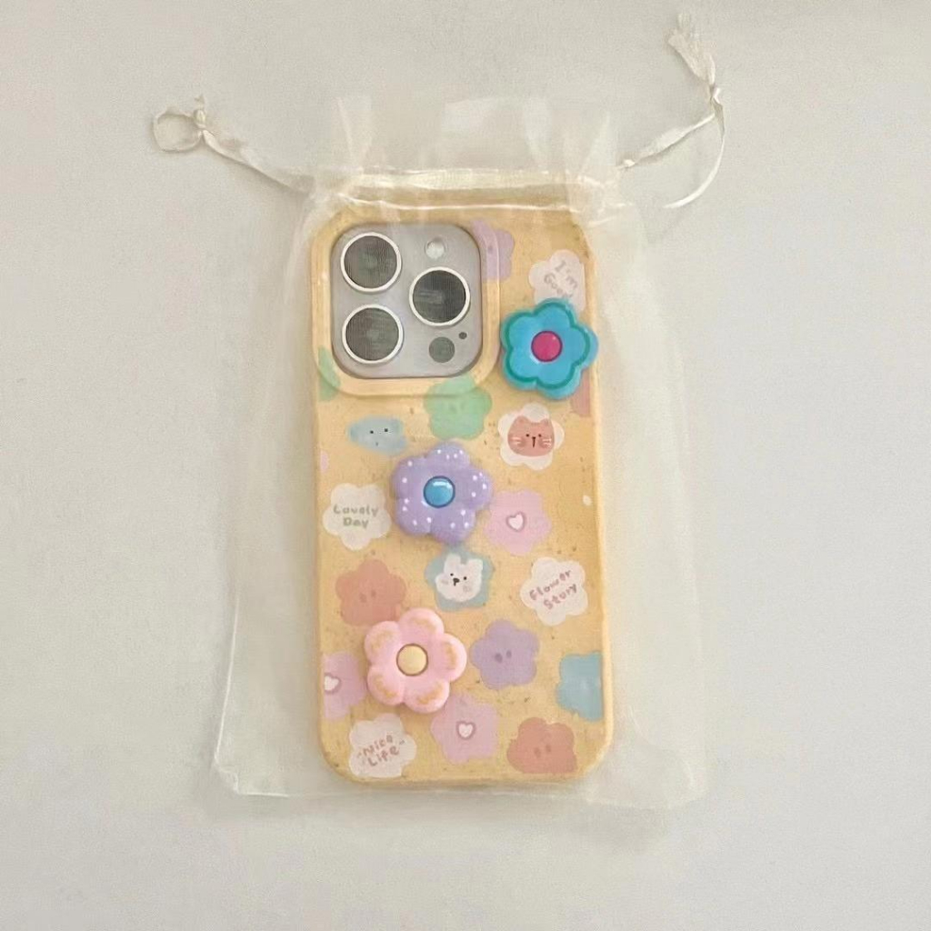 จัดส่งภายใน24ชม-เคสไอโฟน-สำหรับ-for-iphone-11-13-14-soft-case-12-pro-max-ดอกไม้-แฟชั่น-ป้องกันการตก-เคสโทรศัพท์