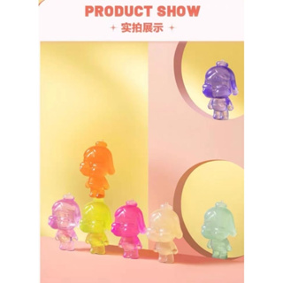 CRYBABY Mini Figure Series สุ่มซองสีชมพูของแท้ Pop Mart