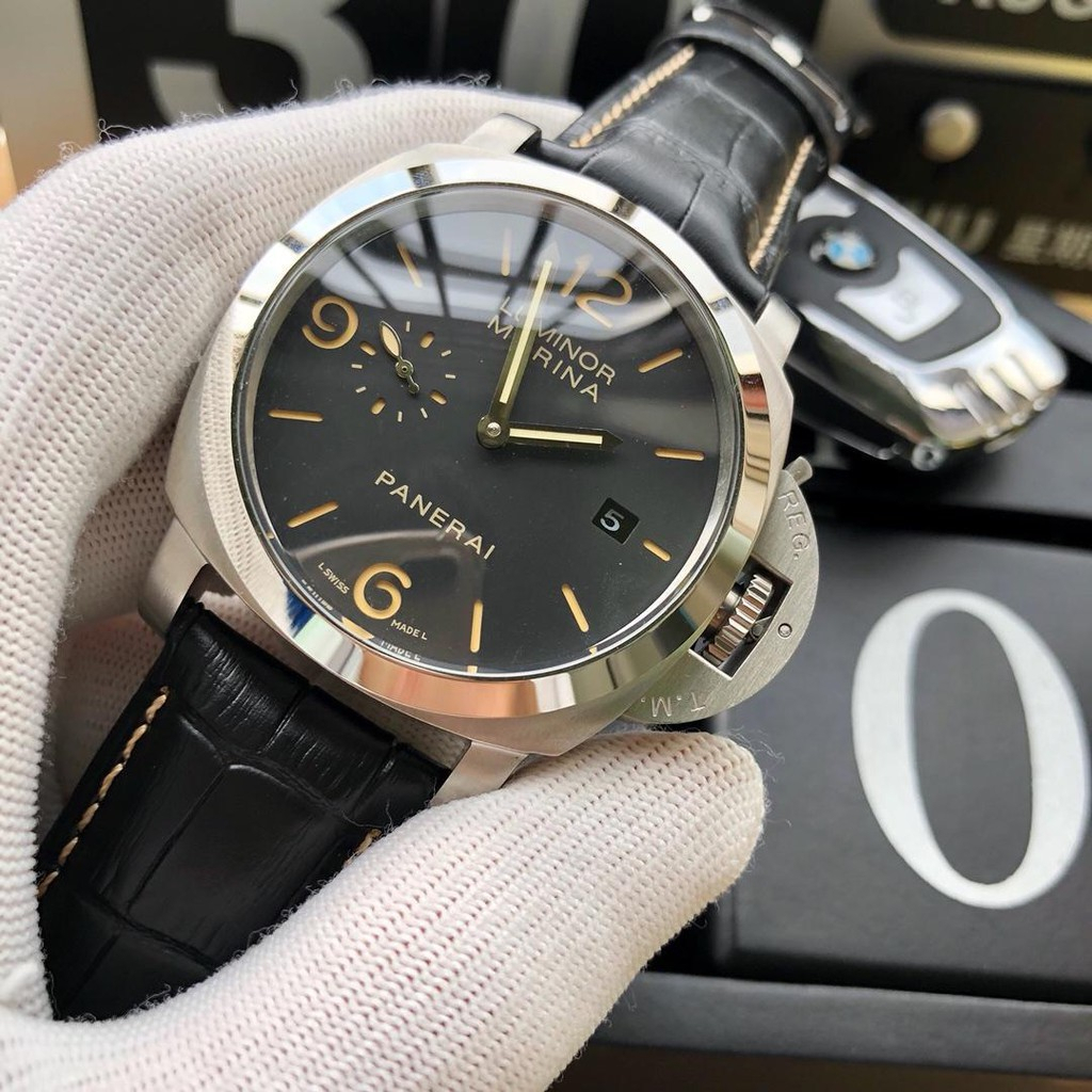 panerai-panerai-pam312-กลไกนาฬิกากันน้ำกันรอยขีดข่วนกันน้ำ-60-เมตรนาฬิกาข้อมือผู้ชาย