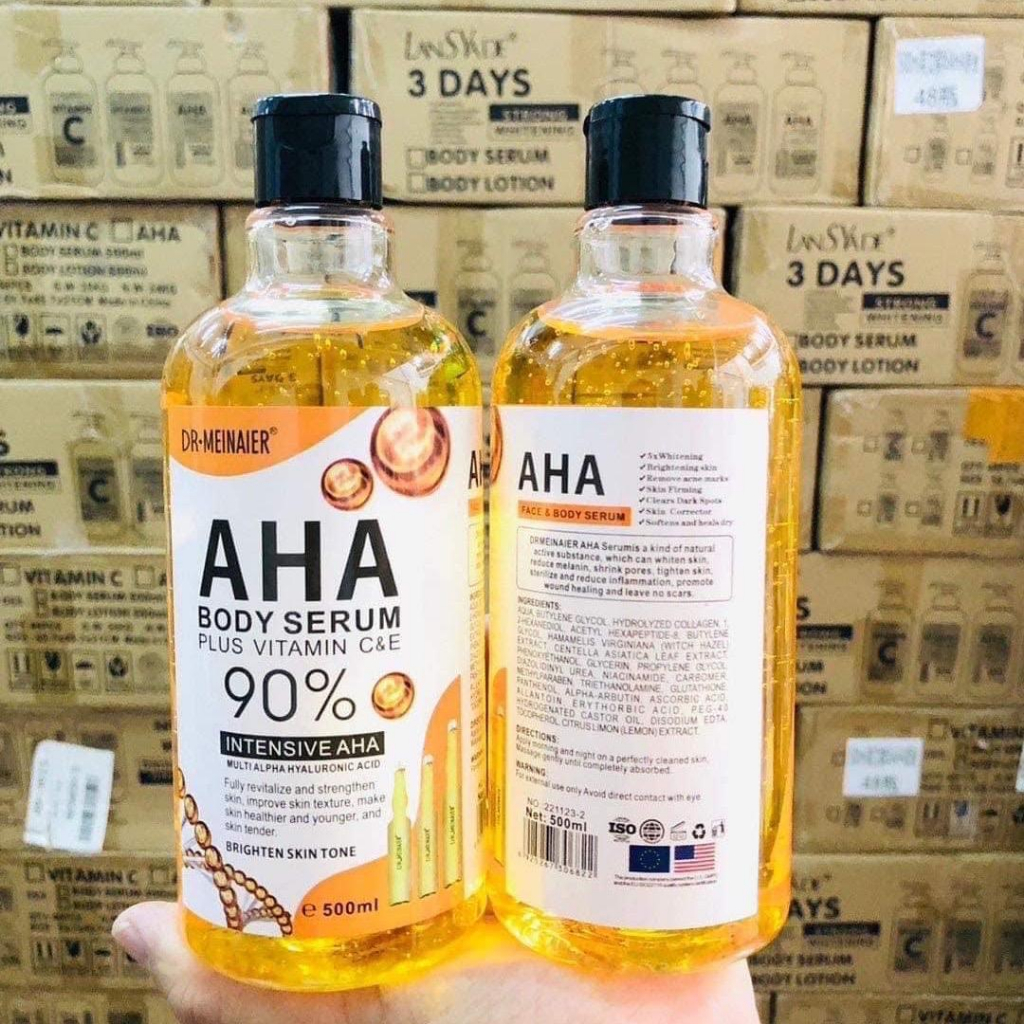 aha-serum-whitening-เซรั่มทาตัวขาวผลัดเซลล์ผิวที่ตายเผยผิวใหม่ขาวใสขึ้น-80-ขนาด500ml