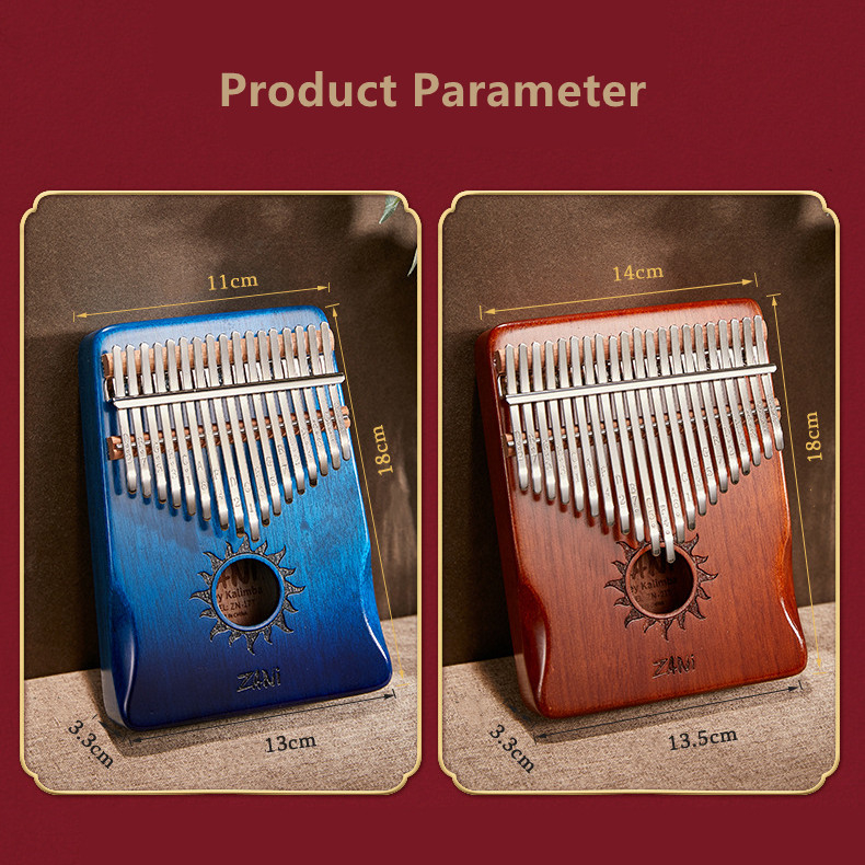 เครื่องดนตรี-คาลิมบา-เครื่องดนตรี-ไม้-kalimba-17-21keys