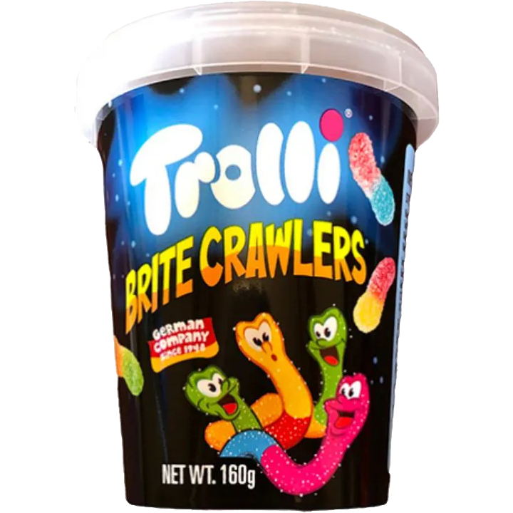 เยลลี่ทรอลี่ เยลลี่งู เยลลี่โคล่า Trolli Brite crawlers Gummi Candy ...