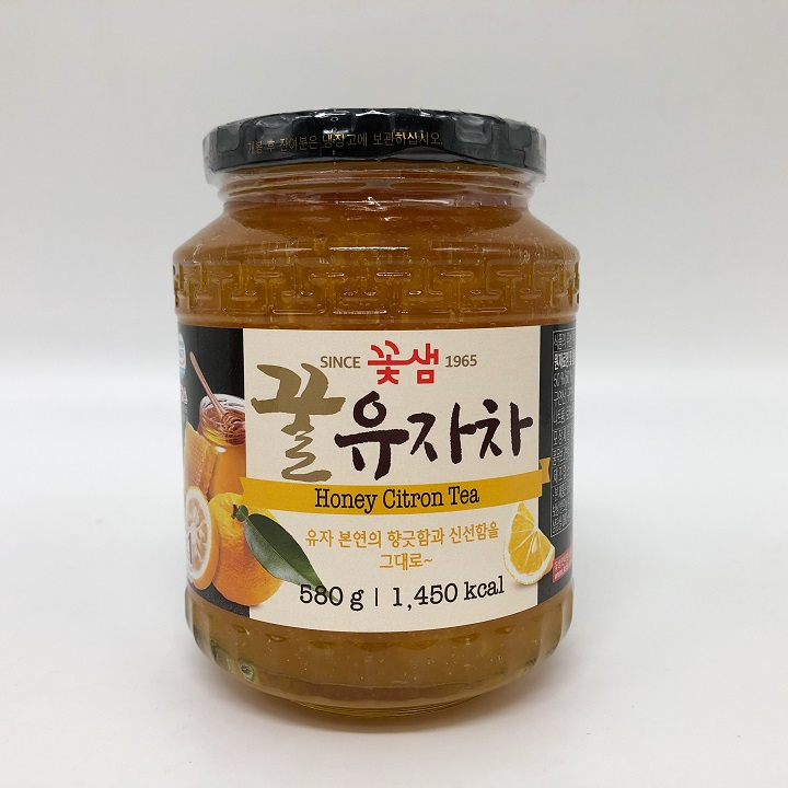 ชาขิง 580g KOTSAM Honey Ginger Tea ชาน้ำผึ้งเกาหลี 꽃샘 생강차 ปริมาณ ...