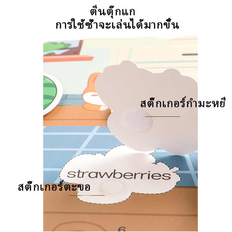 cod-สมุดสติ๊กเกอร์หนังสือปริศนาหนังสือปริศนาหนังสือเงียบ-ของเล่นพัฒนาการเด็ก-busy-book34-หน้ารวม18ารเรีย-quiet-book