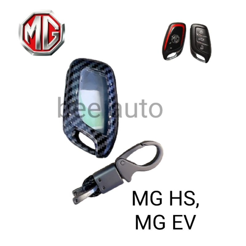 เคสกุญแจรถยนต์รุ่นmg-zs-ev-hs-mg3-smart-key-พร้อมพวงกุญแจ