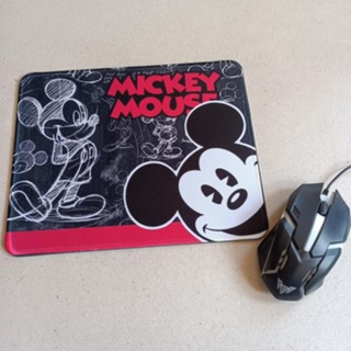 แผ่นรองเม้าส์ mouse pad พื้นหนา ทรงเหลี่ยม ลาย Mickey mouse มิกกี้เม้าส์ มิคกี้เม้าส์ ขนาด 10x8 นิ้ว