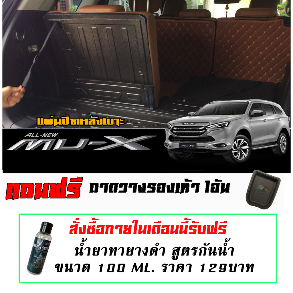 แผ่นติดหลังเบาะแถวสาม-กันรอย-ตรงรุ่น-isuzu-new-mu-x-2021-2025-แผ่นกันรอยแถวสาม-กันรอยหลังเบาะ-mux