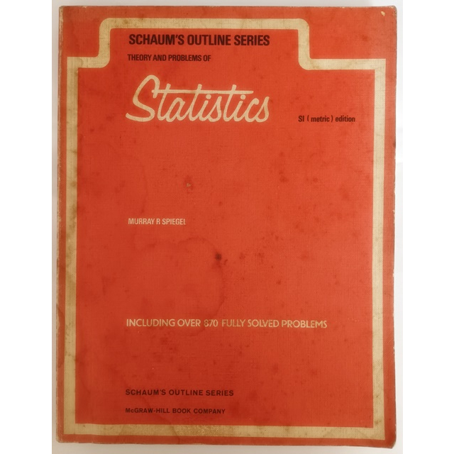 ภาษาอังกฤษ-schaums-outline-series-theory-and-problems-of-statistics-หนังสือหายากมาก