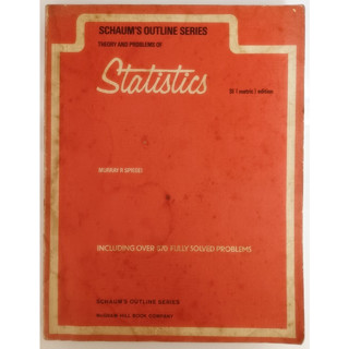 (ภาษาอังกฤษ) SCHAUMs Outline Series: Theory and Problems of Statistics *หนังสือหายากมาก*