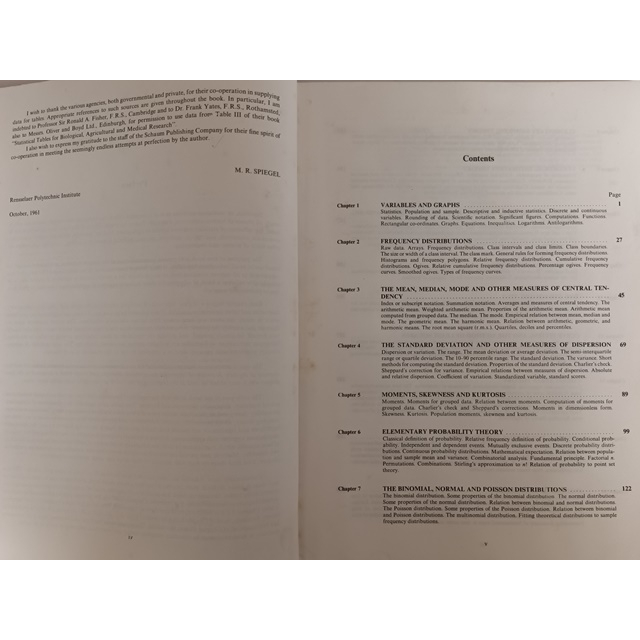 ภาษาอังกฤษ-schaums-outline-series-theory-and-problems-of-statistics-หนังสือหายากมาก