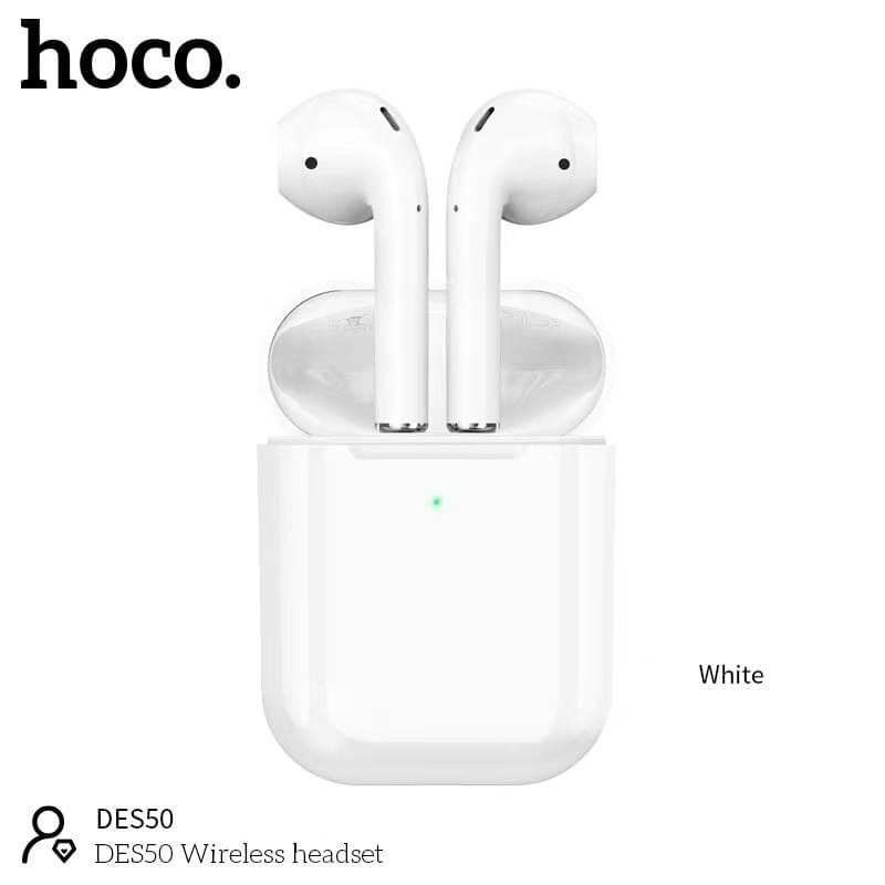 หูฟังบลูทูธ หูฟังไร้สาย HOCO DES50 wireless headset พร้อมเคสชาร์จ ...