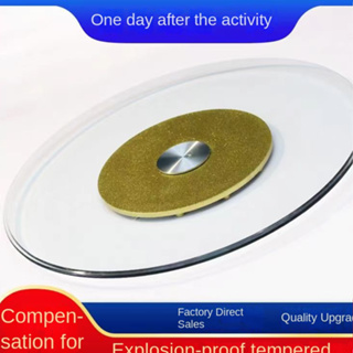 Table mat coaster turntable tempered glass round table mat a variety of colors a variety of specifications