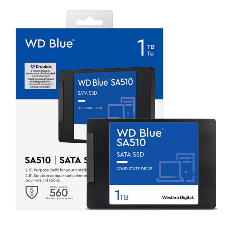 250GB / 500GB / 1TB SSD (เอสเอสดี) WD BLUE SATA SA510 (WDSSD500GB