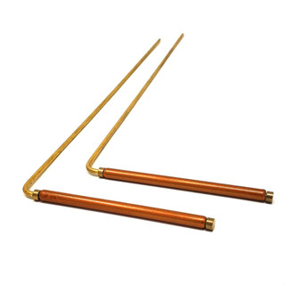 MyDeal Solid Copper and Brass Dowsing Rods with Smooth Movement for Finding Gold, Locating Lost Items or Answering Quest