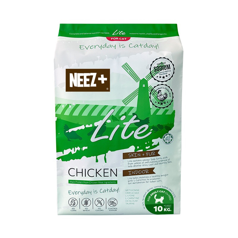 Neez+ Lite นีซพลัส ไลท์ สูตรใหม่ รสไก่ และ ทูน่า [ 10 kg. ] | Shopee ...