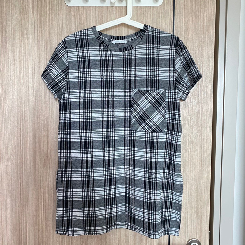 เสื้อลายสก๊อต-zara-size-s-มือสอง