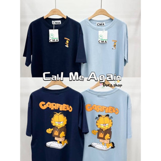 เสื้อยืด Oversize Callmeagain กาฟิวเบื่อโลก น่ารัก สกีนหน้าหลัง