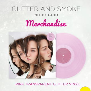 แผ่นเสียง LP V Violette Wautier : Glitter and Smoke ปั้ม 2 (แผ่นชมพู) แผ่นซีล ใหม่