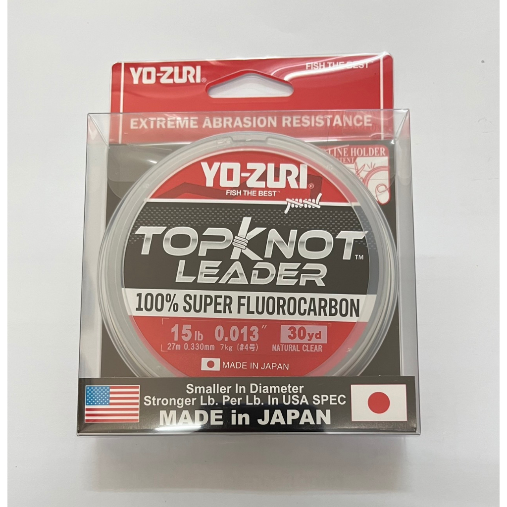 Bas De Ligne Fluorocarbone Yo Zuri Duel Fune Leader - 40 Lb, 100 M, 0,57 Mm, Transparent