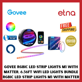 Govee RGBIC LED Strip Lights M1 WiFi LED Lights Bundle RGBIC LED Strip Lights M1 with Matter