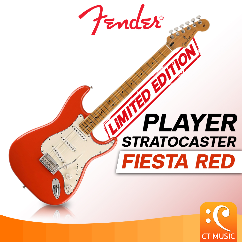 fender-limited-edition-player-stratocaster-fiesta-red-roasted-neck-กีตาร์ไฟฟ้า