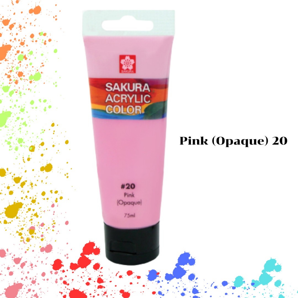 สีอะคริลิค ซากุระ SAKURA ACRYLIC COLOR หลอด 75 มล Shopee Thailand